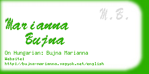 marianna bujna business card